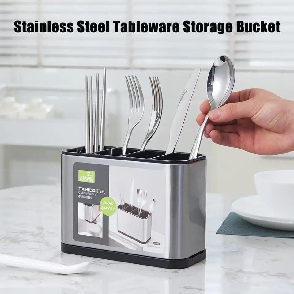 Kitchen Sink Cutlery Holder, Stainless Steel Flatware Organizer, Kitchen Utensils Cutlery Caddy Counter, Multifunctional Kitchen Sink Washing Sponge Storage Rack, Chopstick Cage with Water Outlet Tray Kitchen Sink Cutlery Holder, Stainless Steel Flatware Organizer, Kitchen Utensils Cutlery Caddy Counter, Multifunctional Kitchen Sink Washing Sponge Storage Rack, Chopstick Cage with Water Outlet Tray